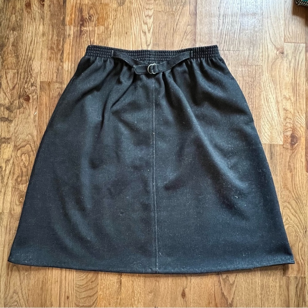 Chic Black A-Line Women's Skirt Graff Vintage Charcoal Grey Black Womens